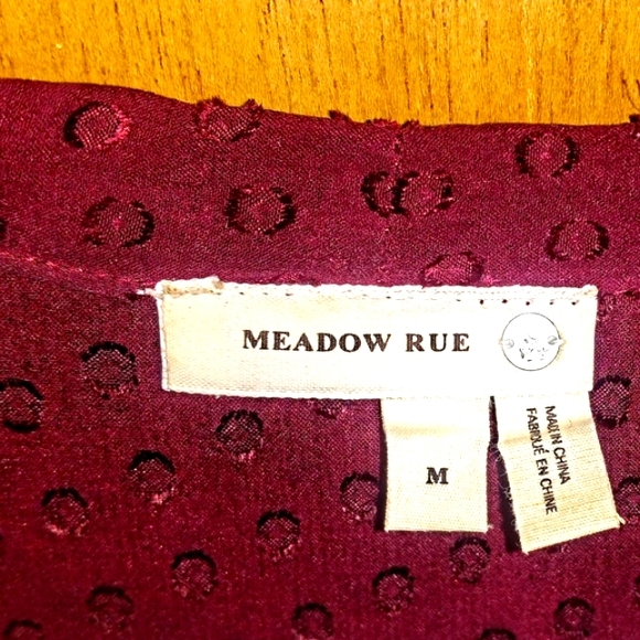 Meadow Rue for Anthropology Sheer Dot Top-MEDIUM - Picture 6 of 7